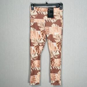 Nike Women's Dri-Fit Crop Leggings Botanical palm print S